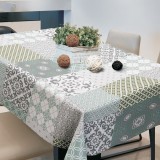 Fata de masa plastifiata, Model Tiles, Gri-Verde, 180x140 cm, CMCLASS