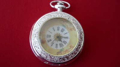 CEAS DE BUZUNAR MECANIC ARGINTAT, NEFOLOSIT foto