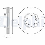 DELPHI BG9150 Disc frana
