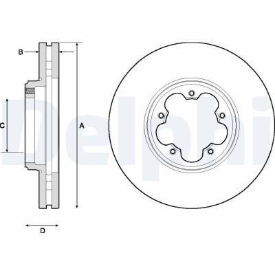 DELPHI BG9150 Disc frana foto