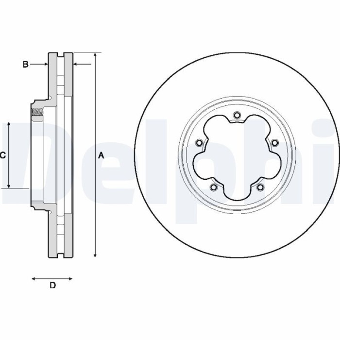 DELPHI BG9150 Disc frana