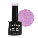 Cumpara ieftin Shimmer Rubber Base SensoPRO Milano - #47 Dotty Rasbpberry, 10ml