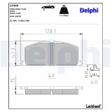 Set placute frana disc Toyota Avensis, Camry, Carina E VI, Carina IV, Carina V, Celica, Corolla, Corolla Compact, Corolla Fx Compact, MR2 I, MR2 II,