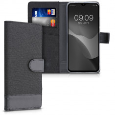 Husa pentru Xiaomi Redmi 9C, Textil, Negru, 54457.73, kwmobile