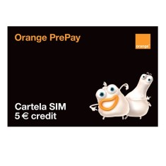 Cartela Prepay Orange, credit 5EUR, cartela sim cu numar