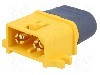 Conector alimentare DC, 500V, 2 pini, seria XT60, {{Dimensiune pin}}. AMASS - XT60L-M