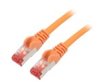 Cablu Patch S/FTP Cat6 LSZH Portocaliu 0.25m, Goobay