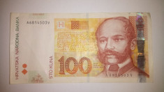 Bancnota 100 Kuna, Croatia, 2002 foto