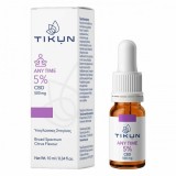 Tikun Any Time Ulei Produse din c&acirc;nepă (CBD) &icirc;n Picături 500mg cu 5% CBD cu aromă de Citrice 10ml