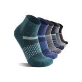 6 perechi de șosete din l&acirc;nă Merino MOSEY KOSY pentru femei și bărbați, unisex, de tip quarter, pentru alergat, mers pe jos, drumeții și muncă, termic