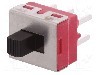 Intrerupator glisant, 2 pozitii, SPDT, ON-ON, C&amp;K - 1201M2S3CQE2