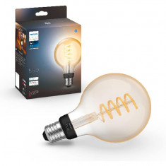 Bec LED Philips Hue White E27 G93 550 lm, lumina alba calda - RESIGILAT