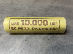 Fisic monede 200 lire comemorativ Italia 1997 Lega Navale foto