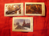 Serie mica URSS 1975 - Pictori sovietici , 3 valori, Nestampilat