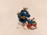 Strumf - Jucarie cauciuc smurf, Schleich Peyo 1980 West Germany, 6 cm, cauciuc