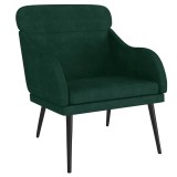 Cumpara ieftin Fotoliu, verde inchis, 63x76x80 cm, catifea
