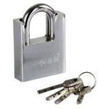 Lacat Securizat Monobloc De Alama Cu Tija Curbata 60Mm