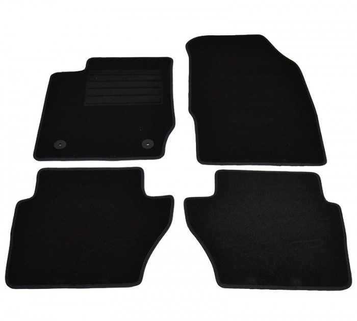 Covorase mocheta Ford Fiesta 03/2011-2017, cu 3/5 usi, Negru , set de 4 bucati
