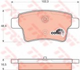Set placute frana,frana disc CITROEN C4 Picasso I (UD) (2007 - 2013) TRW GDB1692