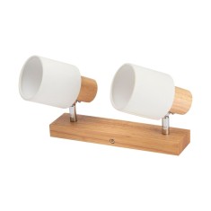 Spot Bara Alb+Natur 2XE14 40W