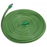 VidaXL Furtun pentru stropit cu 3 tuburi, verde, 15 m, PVC