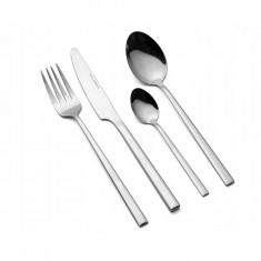 Set tacamuri pentru bucatarie din inox, 6 persoane, 24 piese, argintiu, Florina