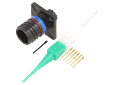 Conector soclu militar 9, aurit foto