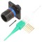 Conector soclu militar 9, aurit