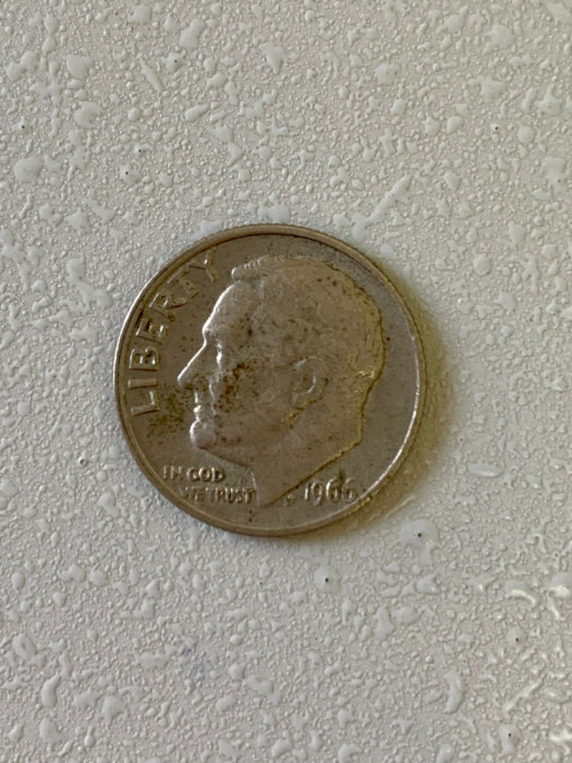 Moneda 1 DIME - 10 centi - SUA - USA - 1966 - KM 195a (242)