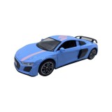 Macheta replica Audi R8 albastru cu sunete si lumini scara 1:32