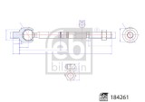 FEBI BILSTEIN 184261 Articulatie axiala, cap de bara
