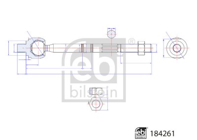 FEBI BILSTEIN 184261 Articulatie axiala, cap de bara foto