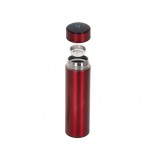 Termos smart 500 ml, afisaj temperatura LED, sita metal, visiniu
