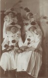 P2773N Tinere &icirc;n costume de carnaval, Rom&acirc;nia, &icirc;nceputul secolului al XX-lea