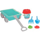 Set jucarii nisip Pilsan Carucior cu accesorii