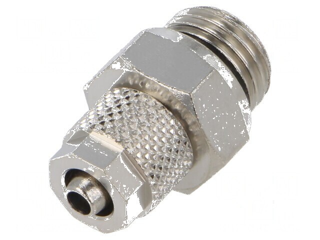 Fiting cu filete, prindere cu șurub, max. 15bar, alamă nichelată, 4mm