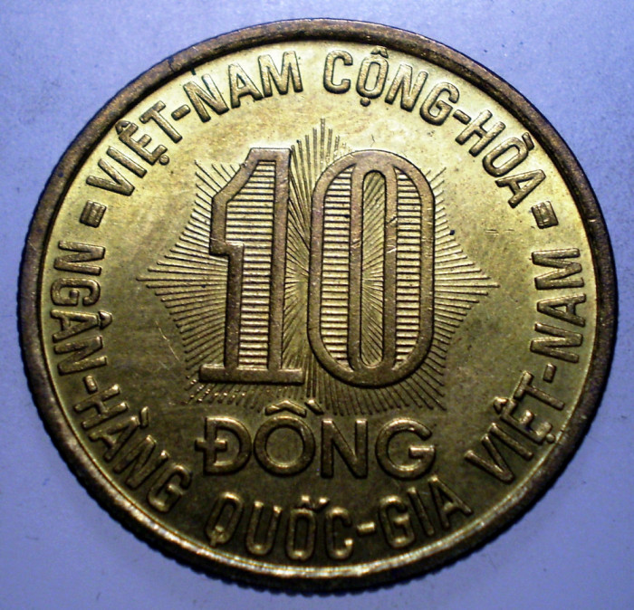 7.467 VIETNAM VIET NAM FAO 10 DONG 1974 XF/AUNC