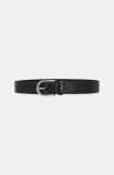 HUGO curea de piele femei, culoarea negru, 50522723
