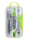 Trusa geometrie plastic pastel Daco TG210P, verde