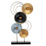 Decorațiune Metalică, Model Evantai, Multicolor, 26x10x54cm, Oem