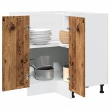 vidaXL Dulap Bucătărie Lyon Lemn Vechi 75.5x75.5x81.5cm Maro. Mobilier Modular Bucatarie, Depozitare Vase Oale. Montaj Ușor