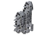 Term. &icirc;mbinare şine 2,5mm&sup2; 2 piste 4 borne gri 2002 TS35