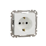 Cumpara ieftin Priza simpla schuko cu protectie copii Schneider Sedna alb SDD111021