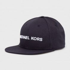 Michael Kors șapcă culoarea albastru marin, cu imprimeu