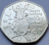 50 pence 2021 Isle of Man, The March Hare, Alice Through the looking glass, Europa