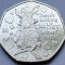 50 pence 2021 Isle of Man, The March Hare, Alice Through the looking glass