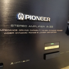 Amplificator Stereo PIONEER A-33 - Impecabil/made in Japan