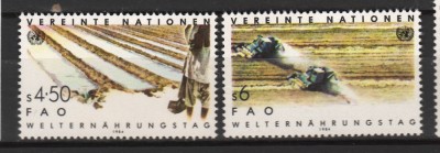 TIMBRE 143d, ONU, VIENA, 1984, ZIUA MONDIALA A NUTRITIEI. foto