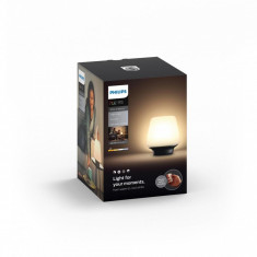 Veioza inteligenta Philips Hue Wellness, LED WiFi, lumina alba reglabila calda-rece, Negru foto