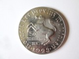 Cumpara ieftin Rara! Germania 50 milioane Mark 1923 UNC Westfalia,diametrul=44 mm,greutate=8 grame